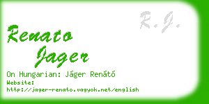 renato jager business card